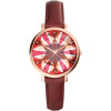 Correa de reloj Fossil ES3904 Cuero Rojo 14mm